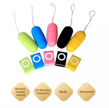 MP3 mini 20 speed remote control egg vibrator