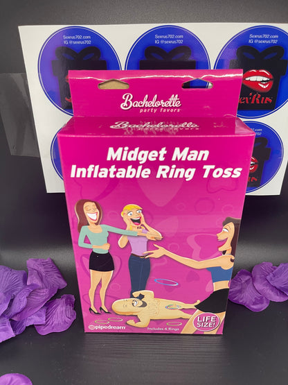 Bachelorette Party Favors Midget Man Inflatable Ring Toss