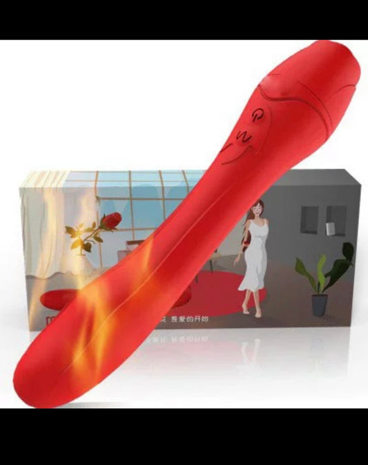 The Rose Vibrating Heating Dildo