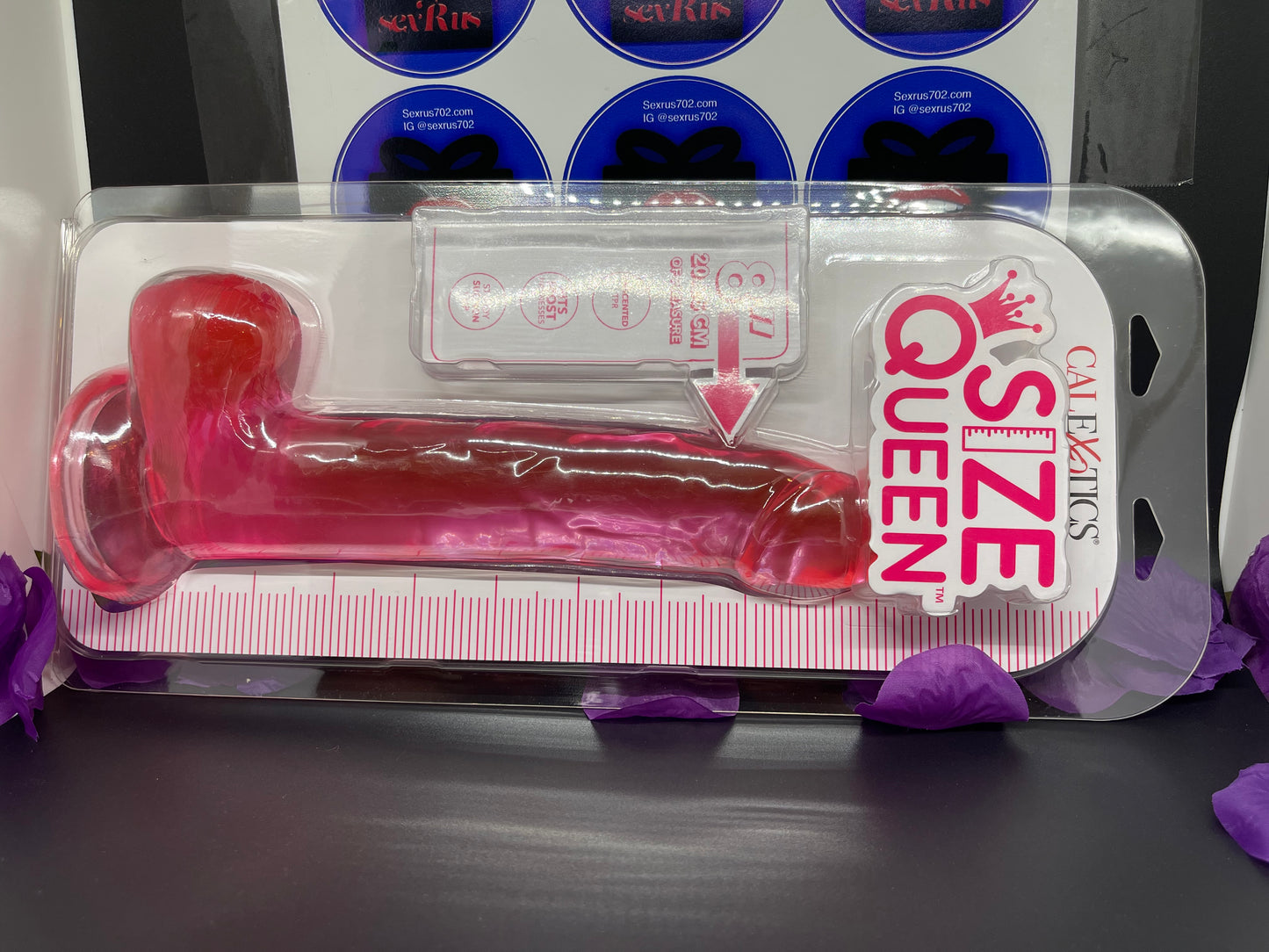 Size Queen 8" Jelly Dildo