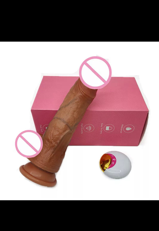 Wireless Remote Control Heated Head Dildo 9 Inch