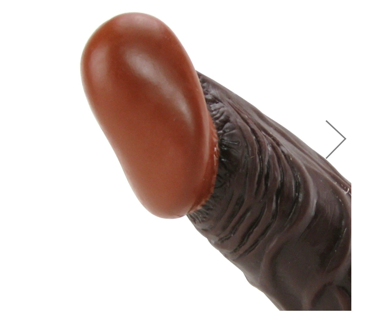 Real Skin Whoppers 8 Inch Dildo in Brown