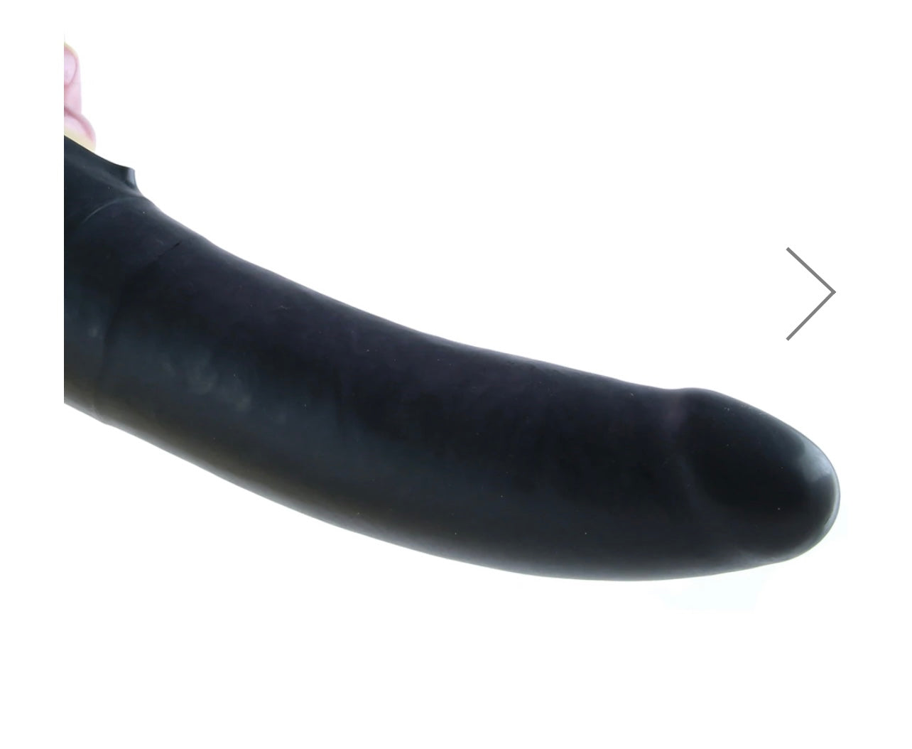 Accommodator Chin Strap Dildo in Black