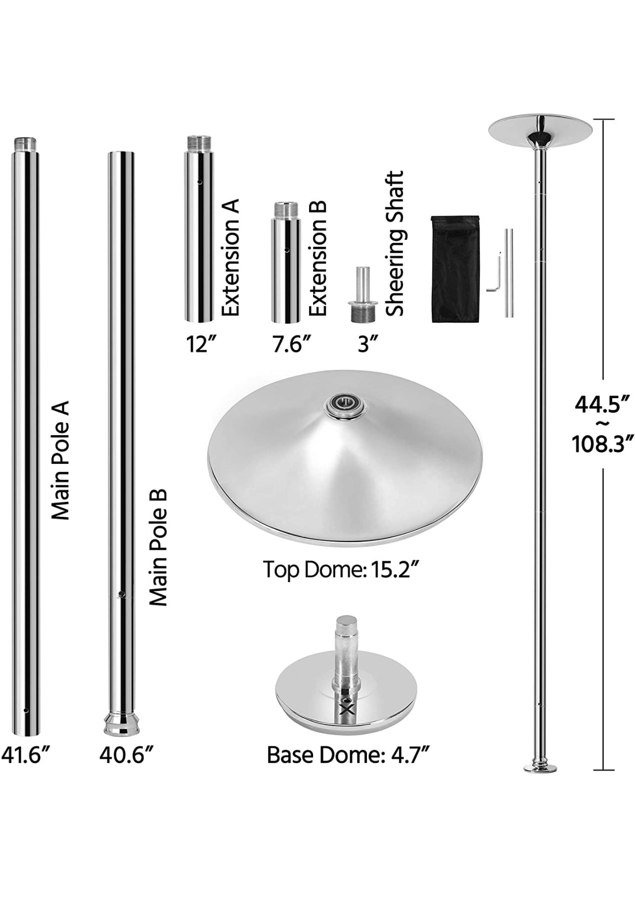 360 Spinning Stripper Pole