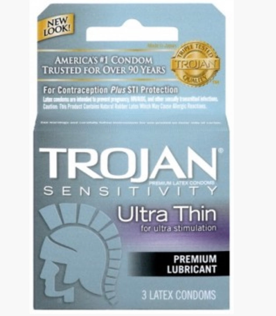 Trojan Condoms 3 pack (different varieties)