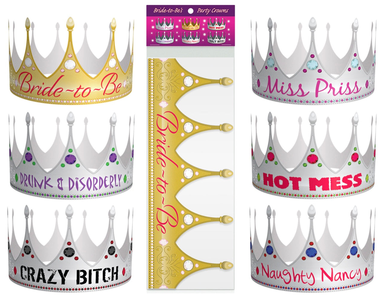 Bride-to-Be Party Crowns