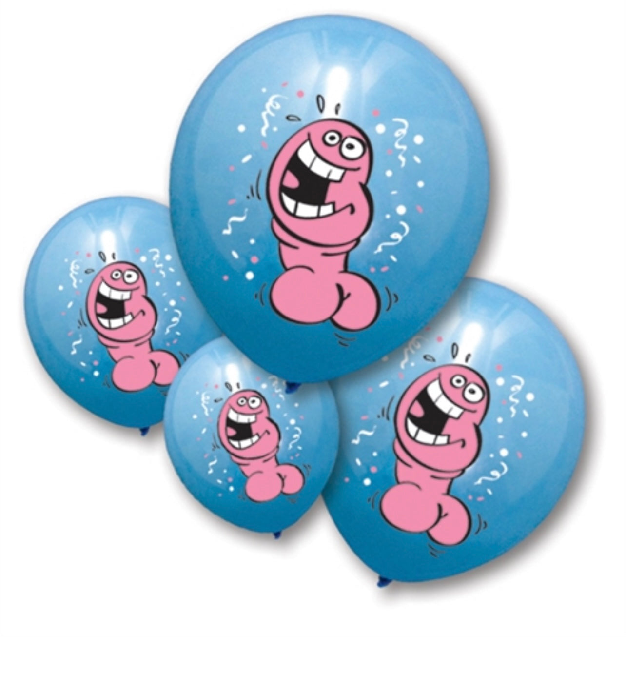 Willy Pecker Balloons 6pk