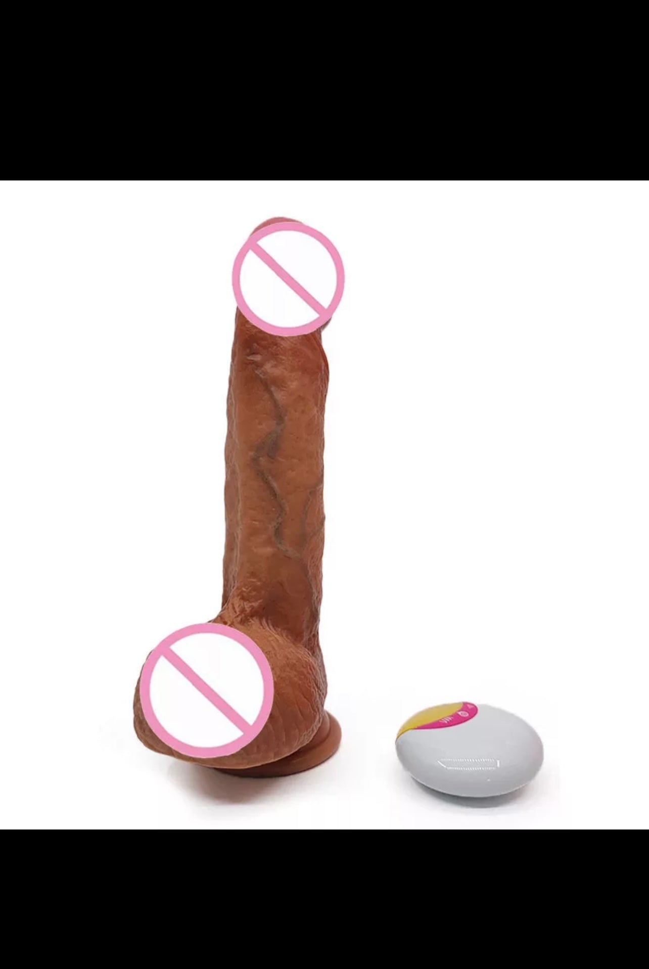 Wireless Remote Control Heated Head Dildo 9 Inch