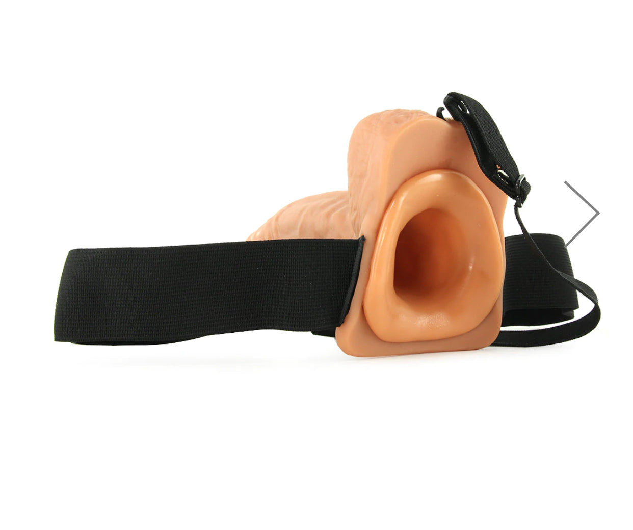 Fetish Fantasy 9 Inch Hollow Strap-On with Balls in Flesh