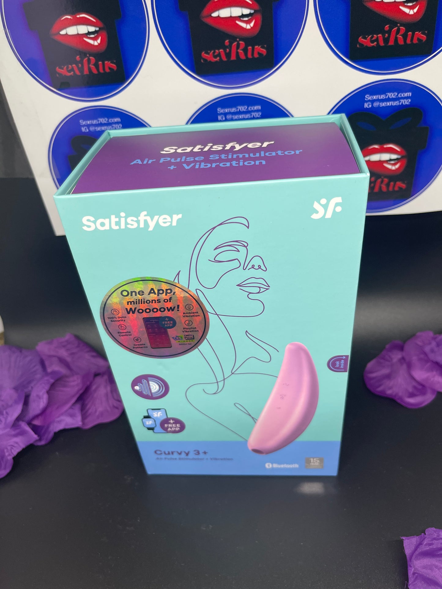 Satisfyer Curvy 3+ Air Pulse Stimulator in Pink