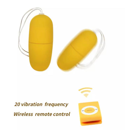 MP3 mini 20 speed remote control egg vibrator