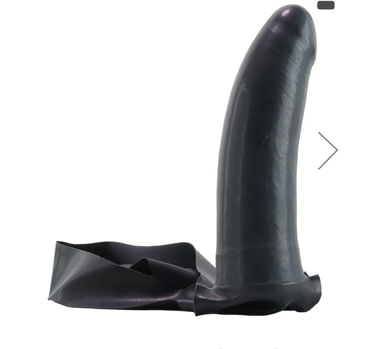 Accommodator Chin Strap Dildo in Black