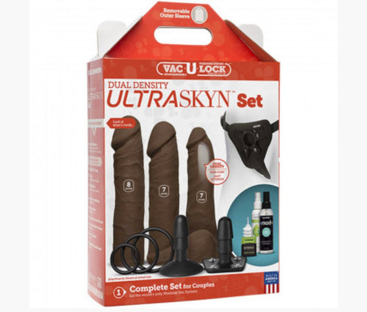 Vac-U-Lock - Dual Density Ultraskyn Set - Chocolate