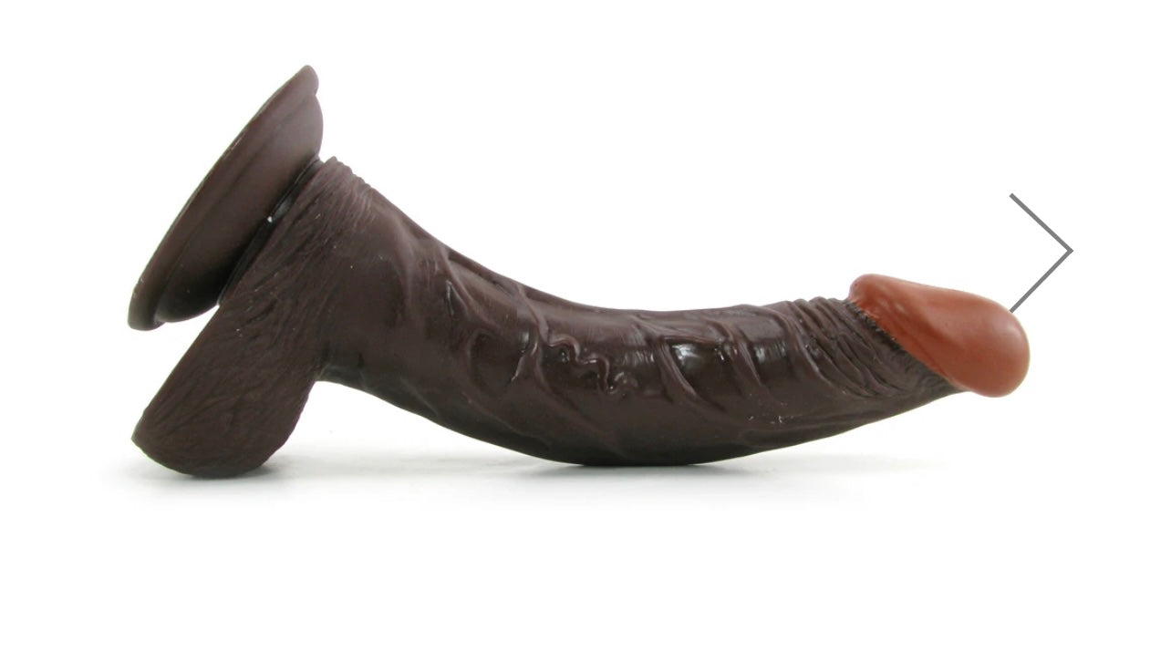 Real Skin Whoppers 8 Inch Dildo in Brown