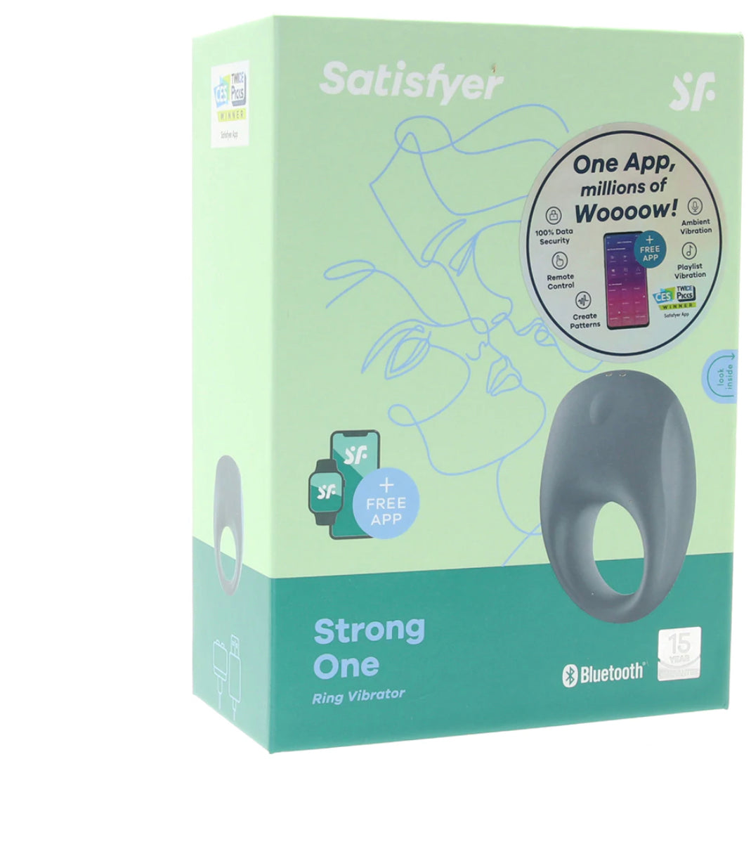 Satisfyer Strong One Ring Vibe in Blue